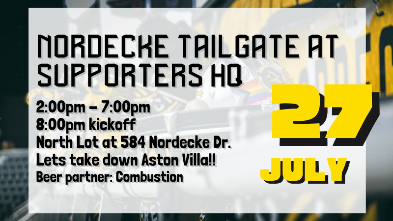 Tailgate – Columbus v Aston Villa