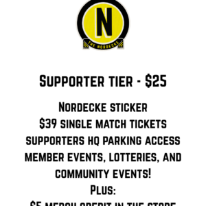 2026 Supporter membership